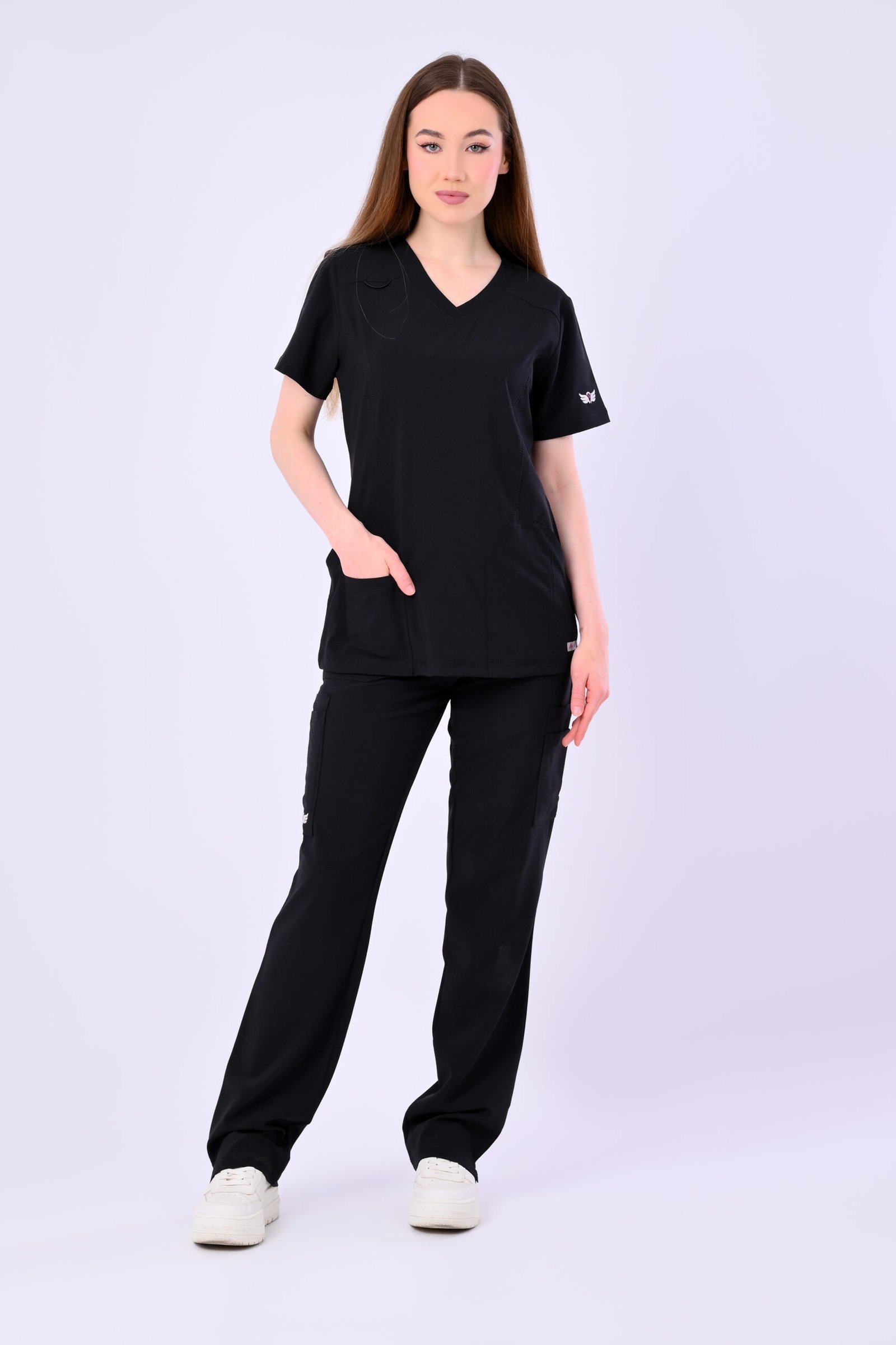 Angels Medical Black Scrub