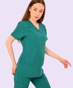 Alternative view of Angels Medical Hunter Green Scrub