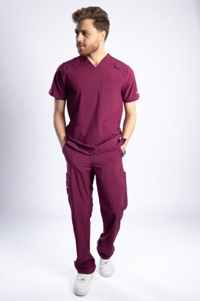 Angels Medical Wine Men Scrub - Image 3