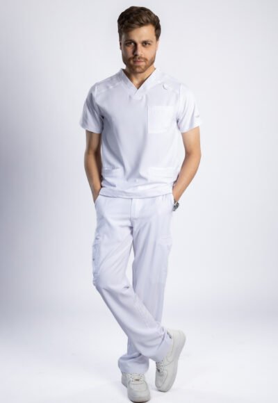 Angels Medical White Men Scrub