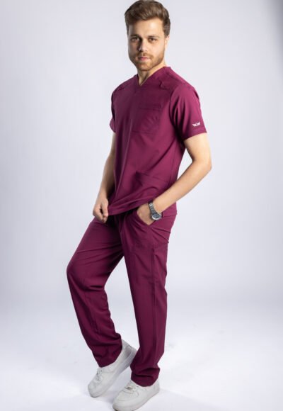 Angels Medical Wine Men Scrub