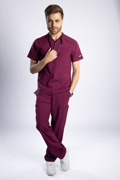 Angels Medical Wine Men Scrub - Image 4