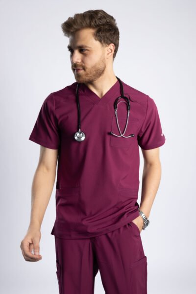 Angels Medical Wine Men Scrub - Image 8