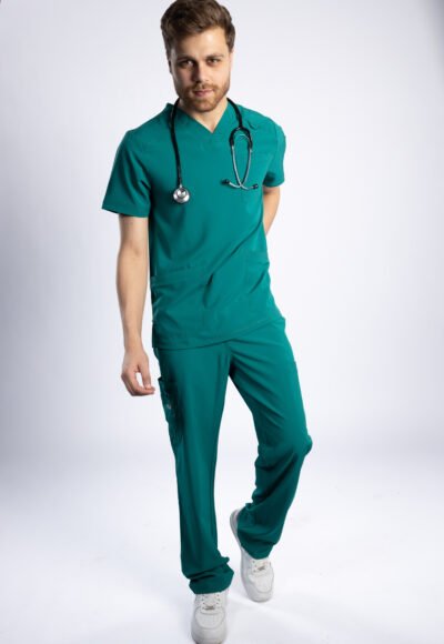 Angels Medical Hunter Green Men Scrub