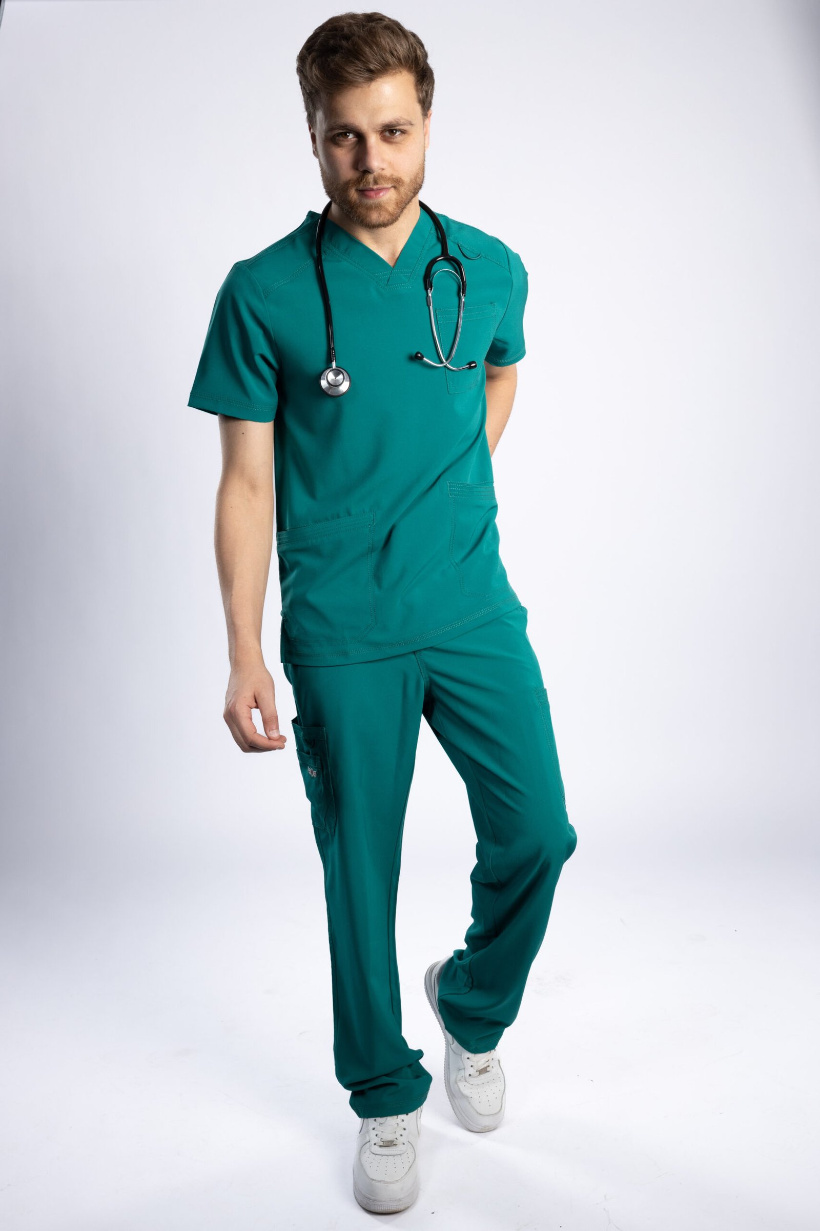 Angels Medical Hunter Green Men Scrub