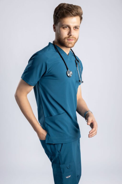 Angels Medical Navy-Blue Men Scrub - Image 2