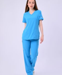 Alternative view of Angels Medical Turquoise Scrub